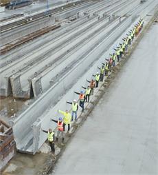 50 Metre Prestressed Concrete W Beams