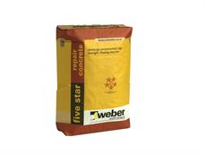 webercem five star repair concrete - high strength flowing concrete