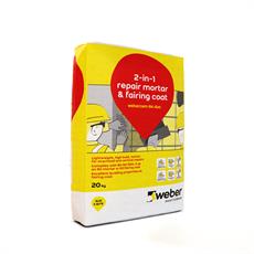 webercem R4 duo - 2-in-1 R4 repair mortar and fairing coat