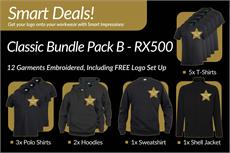 12 Garment Embroidered Bundle - RX500 - Save 10% Extra