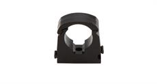 Single Hinged Pipe Clip - Black